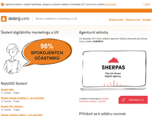 Tablet Screenshot of dobryweb.cz
